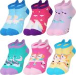 Kids Girls Socks/Ankle/Cartoon/Low Cut/1 Dozen