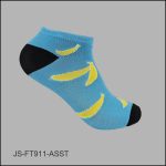 Women's Socks Spandex, Low Cut , Multi Color, Black H/T, Fruit Pattern, ASST ,(1 Dozen, 12 Pairs) - Image 4
