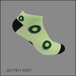 Women's Socks Spandex, Low Cut , Multi Color, Black H/T, Fruit Pattern, ASST ,(1 Dozen, 12 Pairs) - Image 5