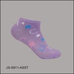 Women's Socks Spandex, Low Cut , multi Color, Letter and Star Pattern, ASST ,(1 Dozen, 12 Pairs) - Image 3