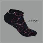 Women Socks Spandex, Low Cut , Black, multi Pattern, Multi Color H/T, ASST ,(1 Dozen, 12 Pairs) - Image 5