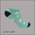 Women's Socks Spandex, Low Cut , multi Color, Flower Pattern, ASST ,(1 Dozen, 12 Pairs) - Image 3