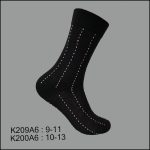 Men's Dress Socks, Crew, Assorted-6 Colors , (1 Dozen, 12 Pairs) - Image 2