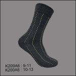 Men's Dress Socks, Crew, Assorted-6 Colors , (1 Dozen, 12 Pairs) - Image 6