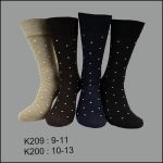 Men's Dress Socks, Crew, Assorted Color , (1 Dozen, 12 Pairs)