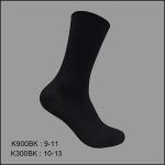 Men's Dress Socks, Crew, Solid Black , (1 Dozen, 12 Pairs) - Image 3