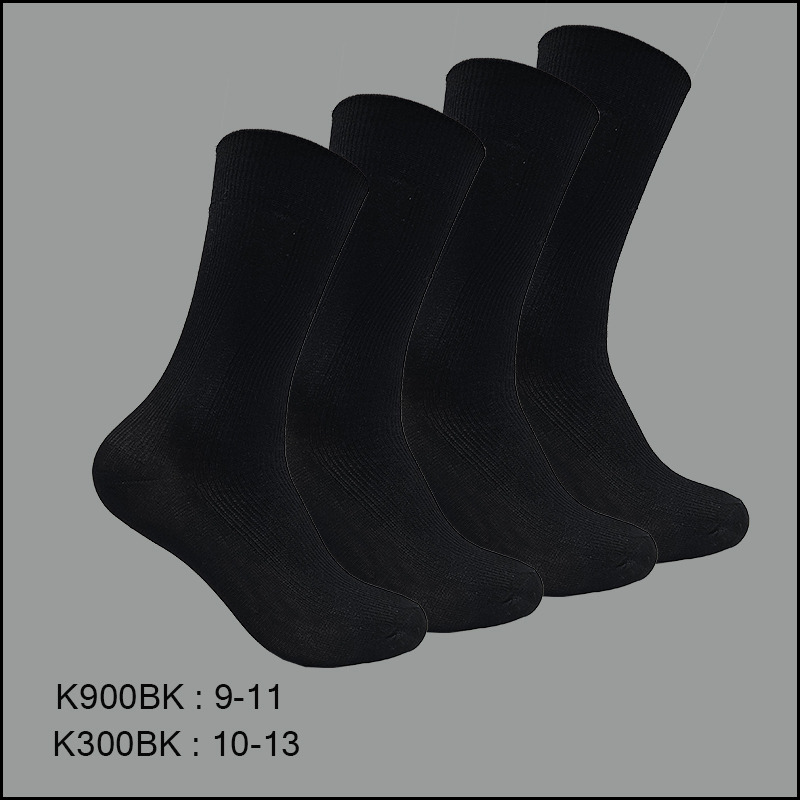 K900BK copy Men's Dress Socks, Crew, Solid Black , (1 Dozen, 12 Pairs) - Image 1