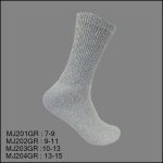 Diabetic Socks, Crew , Solid Grey , (1 Dozen, 12 Pairs) - Image 3