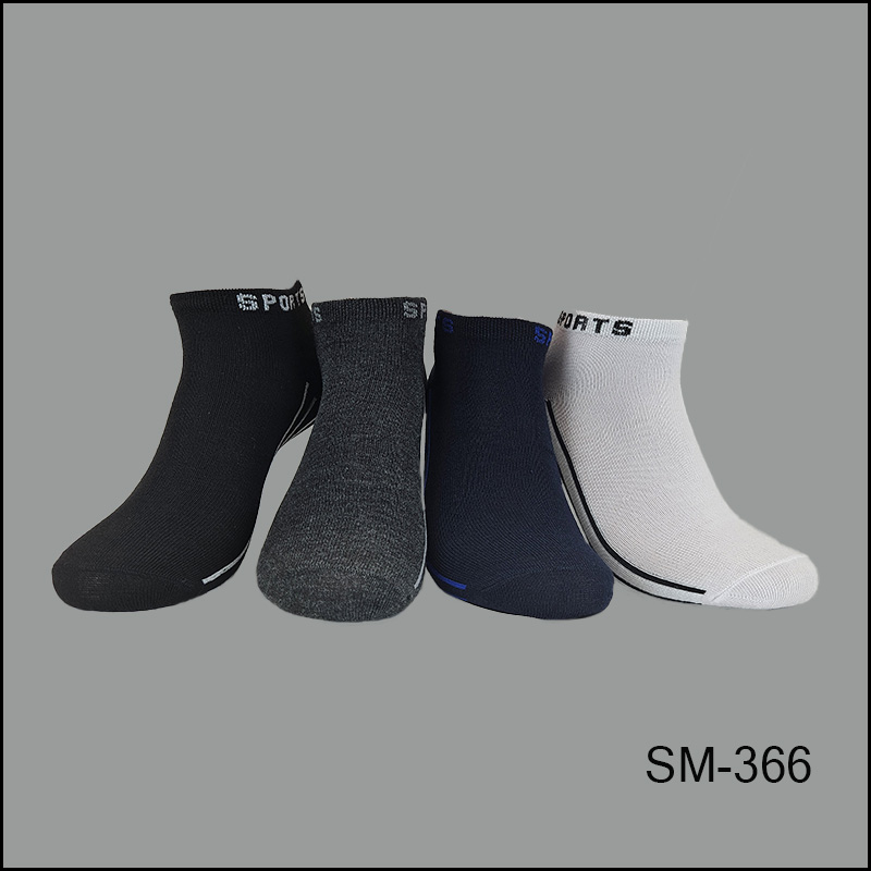 SM-366-002 Men's Socks Spandex, Low Cut , Multi Color, Multi Color Stripe Pattern Bottom, ASST ,(1 Dozen, 12 Pairs) - Image 1