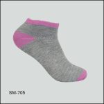Women's Socks Spandex, Low Cut , Grey Color, Multi Color H/t, ASST ,(1 Dozen, 12 Pairs) - Image 2