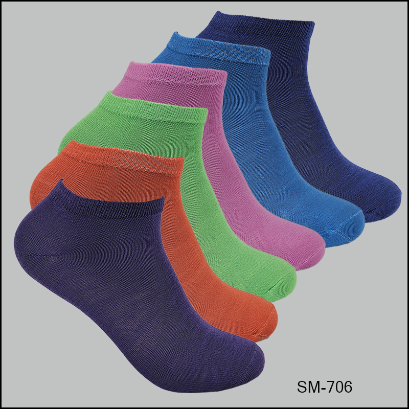 SM-706 -009 Spandex socks, Comfortable, Low Cut , Multi Color, ASST ,(1 Dozen, 12 Pairs) - Image 1