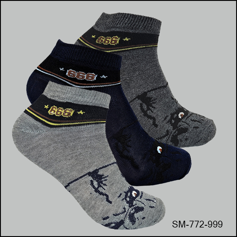 SM-772-999-007 comfortable Spandex Socks, Low Cut , Multi Color, 999 Pattern, ASST ,(1 Dozen, 12 Pairs) - Image 1