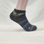 Men's Socks Spandex, Low Cut , Multi Color, Eagle/Stripe Pattern, ASST ,(1 Dozen, 12 Pairs) - Image 2