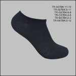 Unisex, All Age, Spandex Socks, Low Cut , Solid Black , (1 Dozen, 12 Pairs)