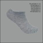Comfortable, Spandex Socks, Low Cut , Solid Grey , (1 Dozen, 12 Pairs)