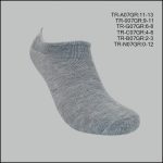 Comfortable, Spandex Socks, Low Cut , Solid Grey , (1 Dozen, 12 Pairs) - Image 2
