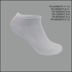 Unisex, All Age, Spandex socks , Mid Low Cut , Solid White , (1 Dozen, 12 Pairs)