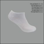 All Age, Unisex, Spandex Socks, Low Cut , Solid White , (1 Dozen, 12 Pairs)