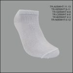 Unisex, All Age, Spandex socks , Mid Low Cut , Solid White , (1 Dozen, 12 Pairs) - Image 2