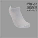 All Age, Unisex, Spandex Socks, Low Cut , Solid White , (1 Dozen, 12 Pairs) - Image 2