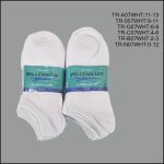 All Age, Unisex, Spandex Socks, Low Cut , Solid White , (1 Dozen, 12 Pairs) - Image 3