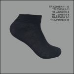 Unisex,  All Age, Spandex Socks, Ankle , Solid Black , (1 Dozen, 12 Pairs)