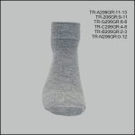 Spandex Socks, Ankle , Solid Grey , (1 Dozen, 12 Pairs) - Image 3