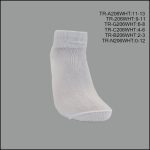 Unisex, All Age, Spandex Socks, Ankle , Solid White , (1 Dozen, 12 Pairs) - Image 2