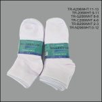 Unisex, All Age, Spandex Socks, Ankle , Solid White , (1 Dozen, 12 Pairs) - Image 3