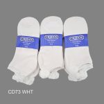 Pom-Pom Low Cut Socks for Woman, Cotton, White Solid Color , White Pom-Pom , (1 Dozen, 12 pieces) - Image 4