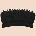 Men’s Charcoal 3-Hole Knit Balaclava Ski Mask – Full Face & Neck Cover - Image 3