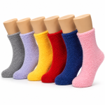 Women’s Cozy Fuzzy Socks – Asst. Solid Colors - Image 2