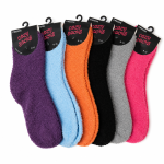 Women’s Cozy Fuzzy Socks – Asst. Solid Colors - Image 4